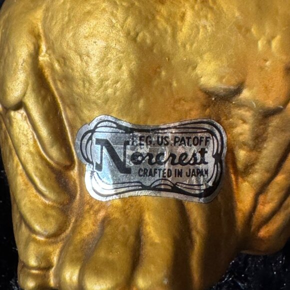 Vintage Noreast Gold Owl Figurine Crafted In Japan - Picture 3 of 5